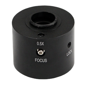 C-mount camera adapter 0,5 x, adjustable focus (for trinocular models)