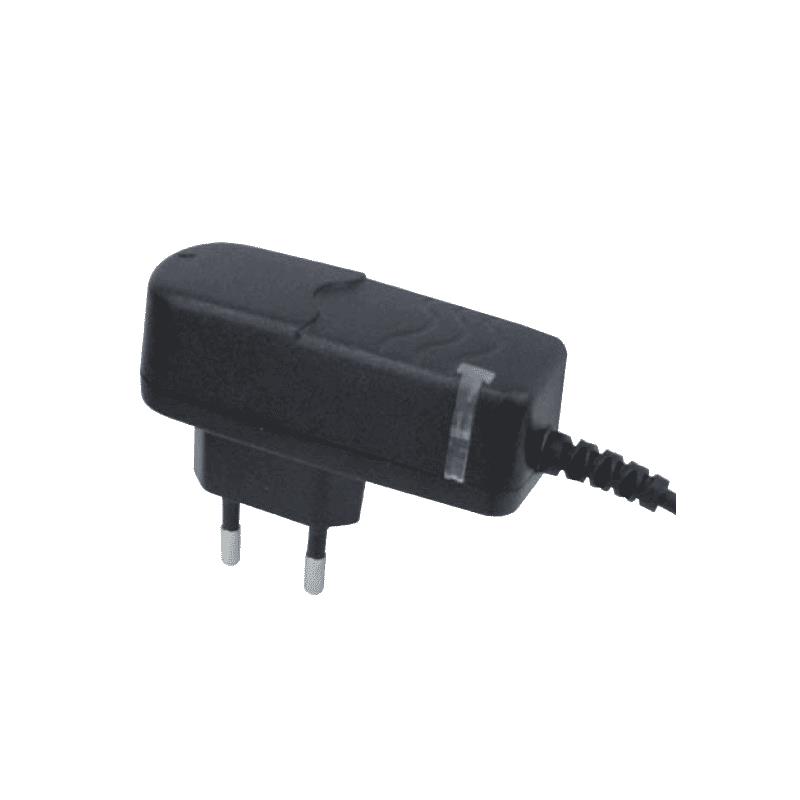 AC/DC adapter 9VDC, cent-, 2.1mm, 1.5m kabel, 1100mA