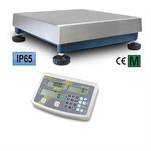 Bench scale 15kg/1g with counting functions Kern. 300x300x130mm, IP65.