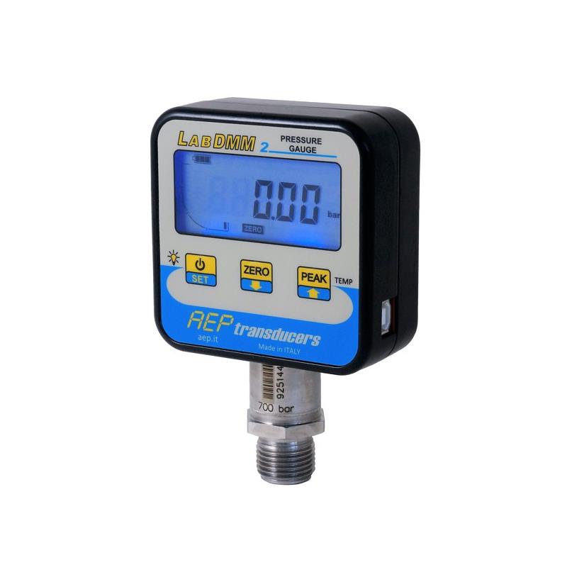 Digital manometer LABDMM2 2.5 bar. For pressure and temperature measurement.