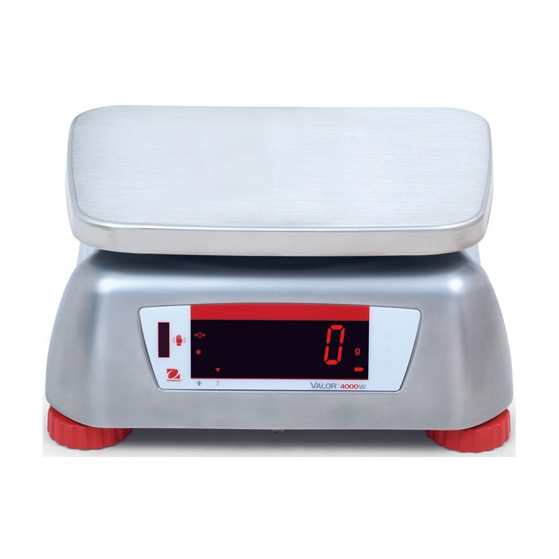 Bench scale stainless Valor 4000 Ohaus 15kg/5g. Verified. IP68.