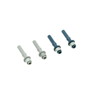 Set of connectors for fiber optic cable RS232