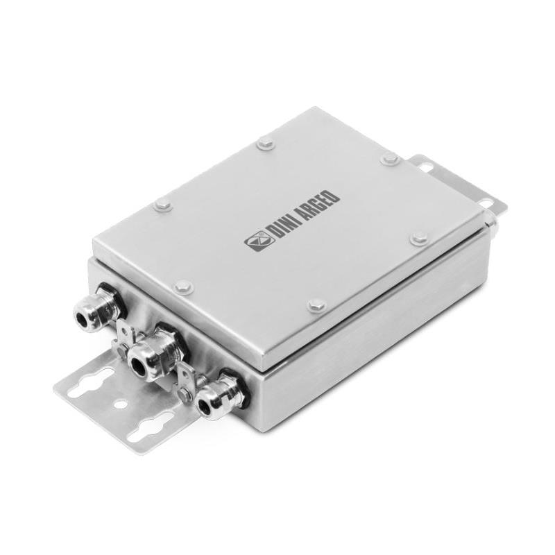 Junction and equalisation box with IP68/IP69K protection, AISI 304.