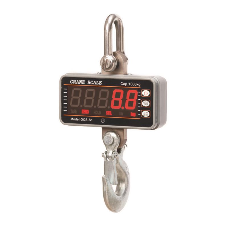 Crane scale 1000kg/0,5kg, LED, small and handy.