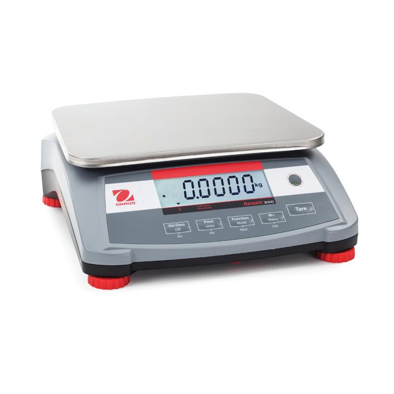 Bench scale 6kg/2g, Ohaus Ranger 3000, Verification included.