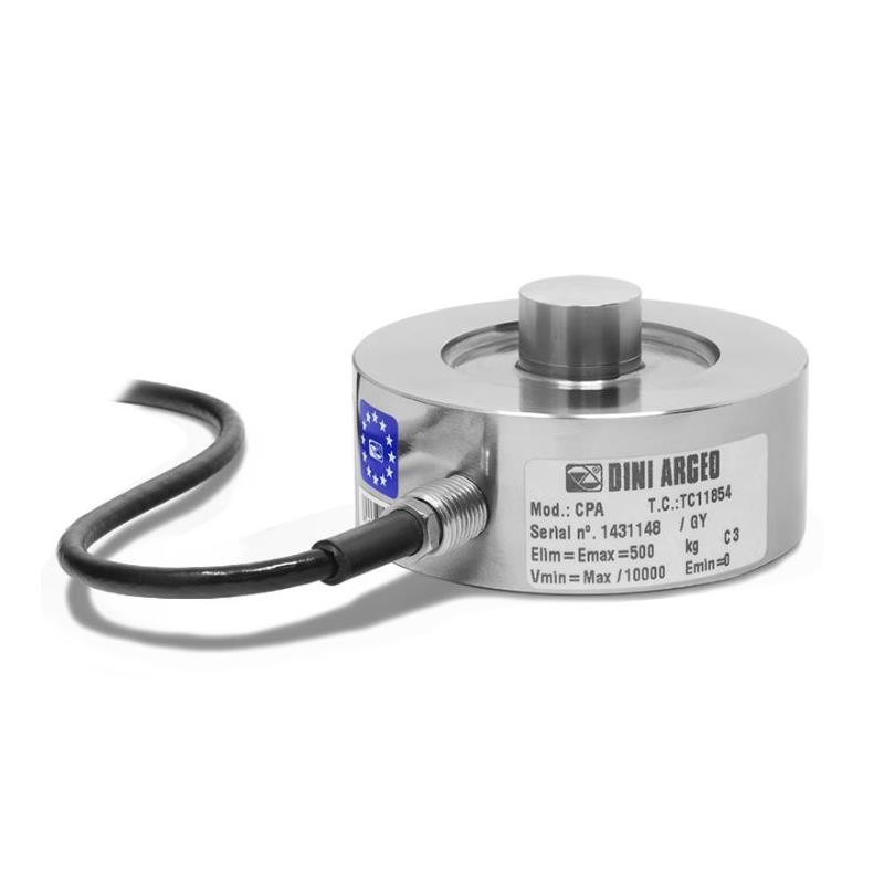 Load cell CPA 2000 kg. Stainless steel IP68, OIML C3.