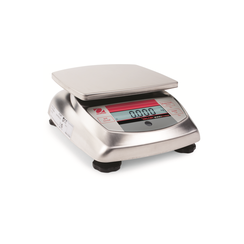 Bench scale Ohaus Valor 3kg/0,5g. IP65.