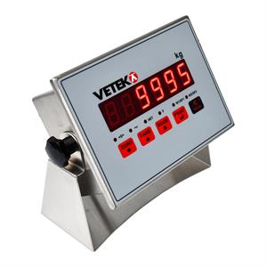 Weighing indicator DGT20 for wall mounting, panel. Stainless IP68, 2 alarms. 4-20 mA/0-10V.