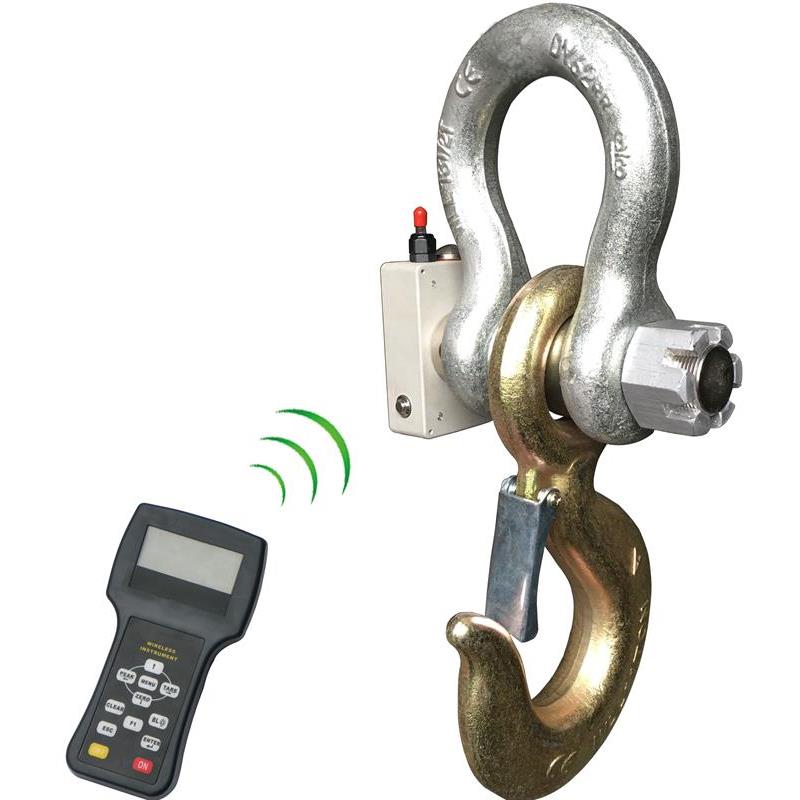 Wireless load shackle IP67 20T with wireless hand held display.