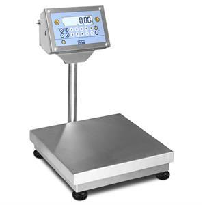 Stainless steel bench scale 150kg/20g with column. 600x600 mm. For ATEX zones 2 and 22.
