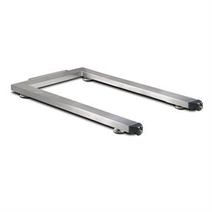Stainless steel pallet scale 1500,0/0,2kg, Atex Zone 1 and 21 approved, 1260x800x75