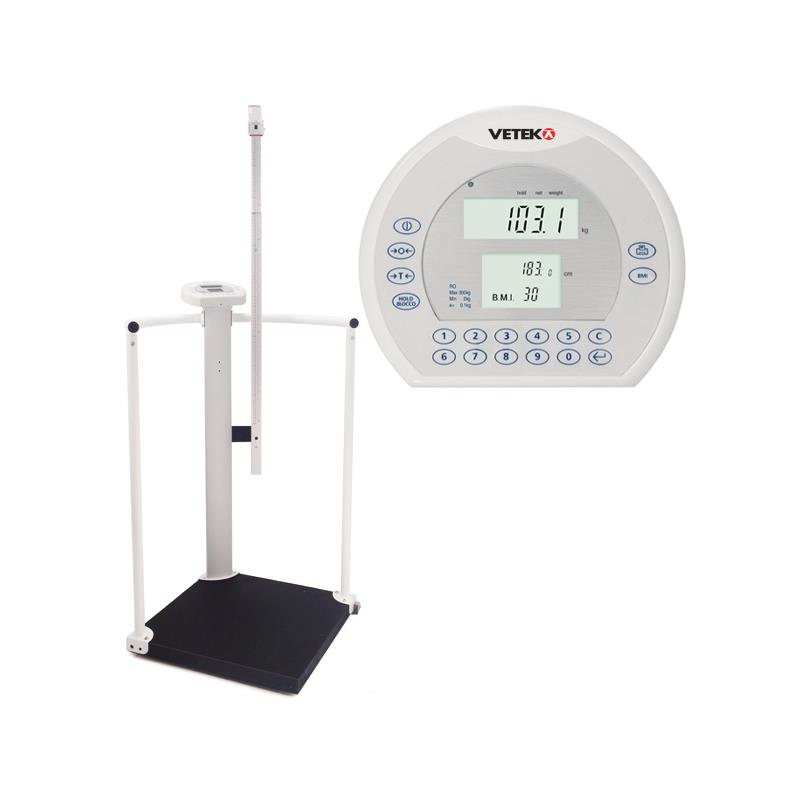 Personal scale 0-300,0/0,1kg with handrail MDD approved class III