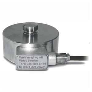Load cell C2S 10 tonnes stainless. According to OIML C2 norm, IP68.