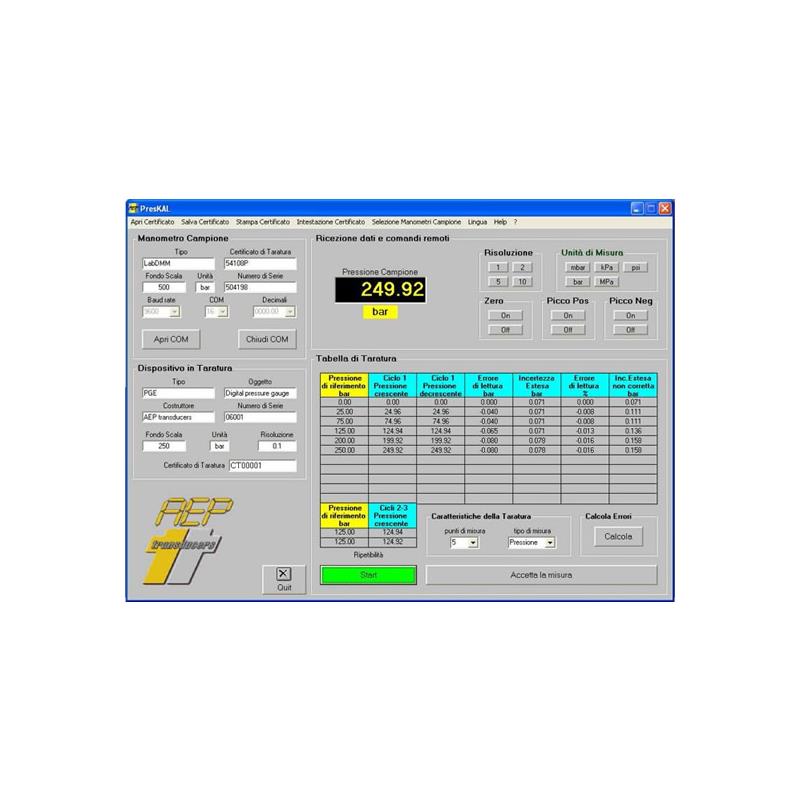 Software PRESKAL, designed to facilitate calibration and metrological confirmation of gauges