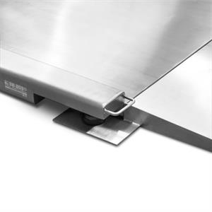 Floor scale platform profile in stainless steel, 1500x1250x45 mm, 1500kg/0,2kg