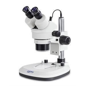 Microscope Kern OZL-46 stereo, binocular, pillar stand. 0,7x/4,5x zoom. Field of view ø 20.0mm.