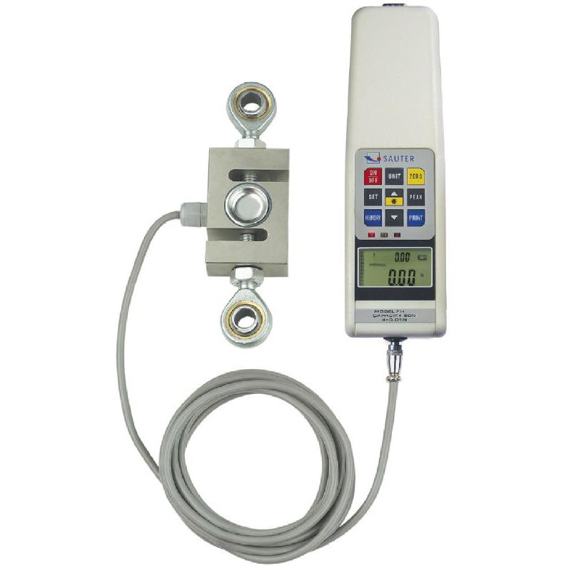 Force-measuring device with with RS-232 interface and external measuring cells, 100kg/50g