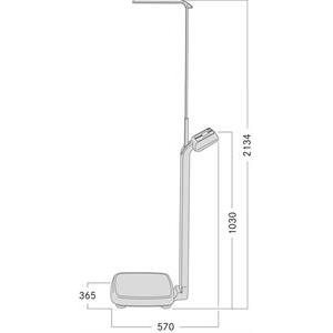 Personal scale Kern MPE 250kg/0,1kg. Column and height rod. Verification class III.