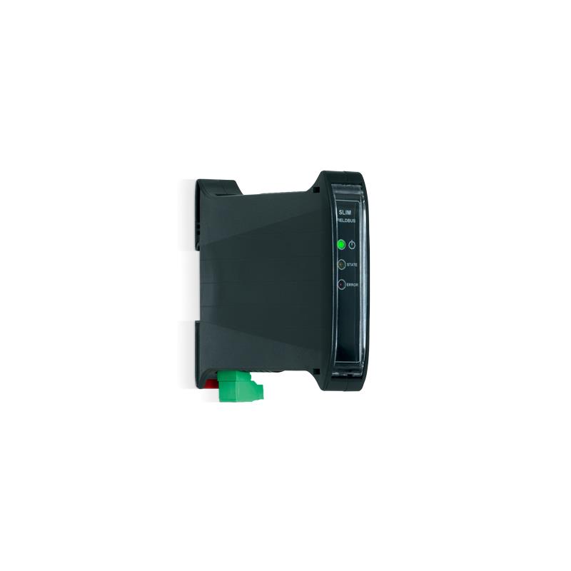 RS485 to ProfiNET interface, for DIN rail mounting.