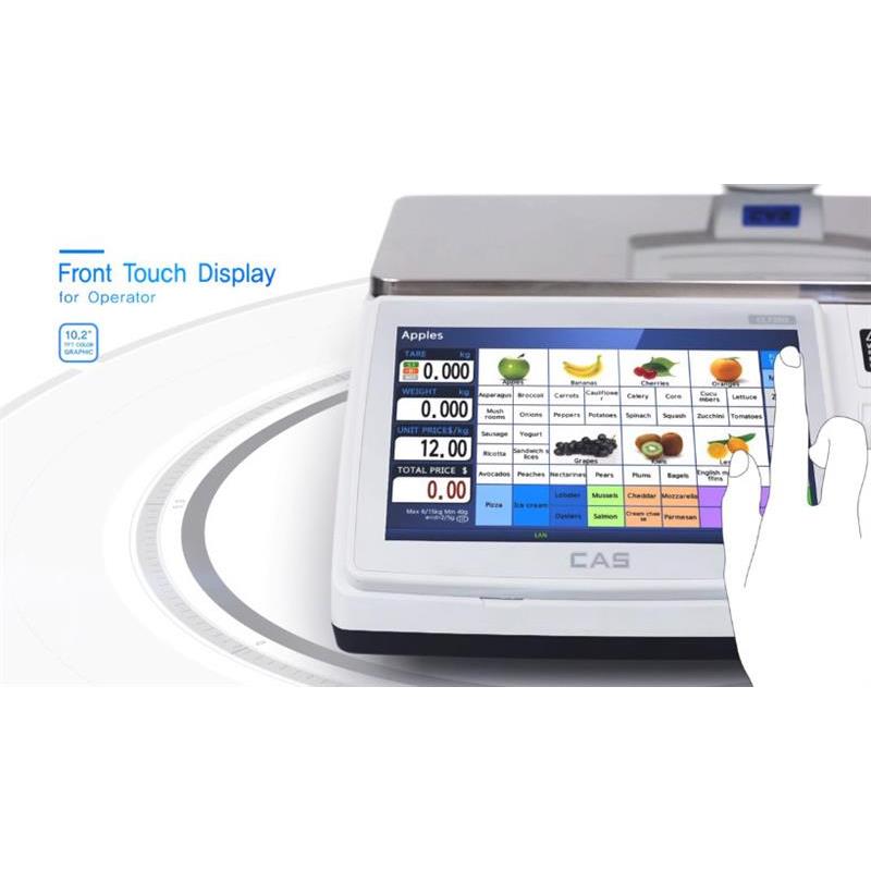 Label scale 6kg/2g & 15kg/5g. Touch screen, Verified M.