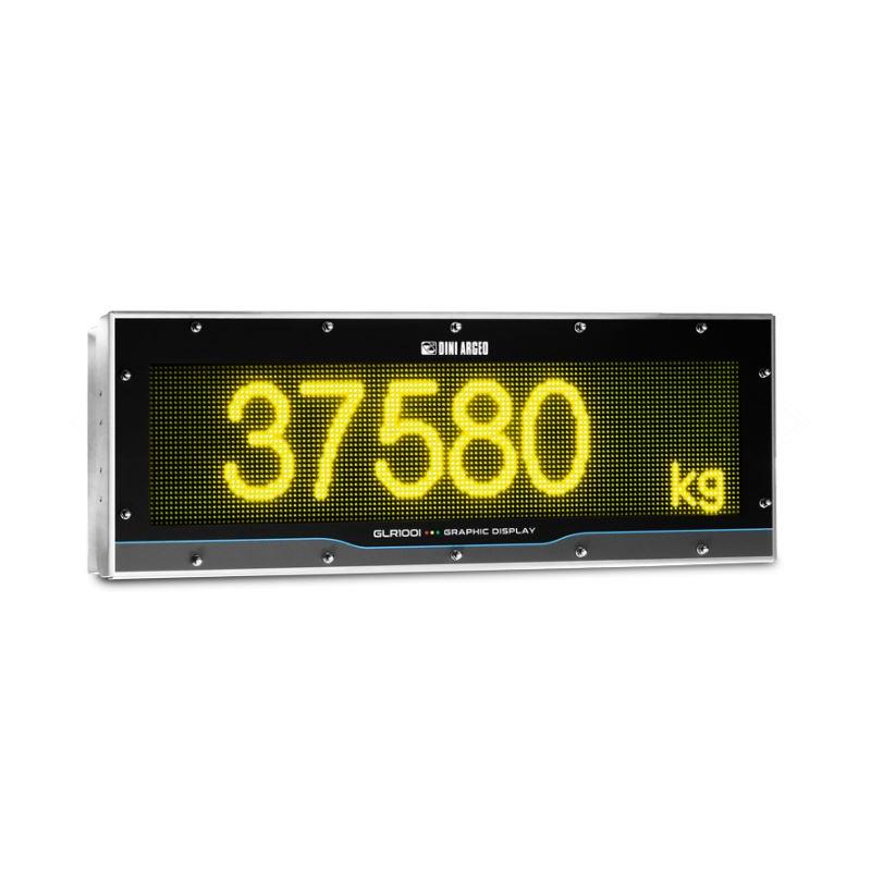 Alphanumeric repeater IP68, Stainless, 110 mm multicolour LED display. RS485