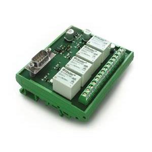Control module with integrated relays. For example for machine control (I/O)