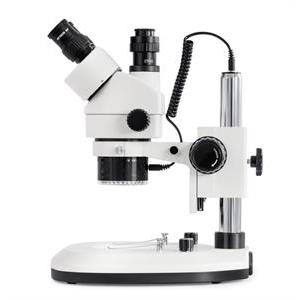 Microscope Kern OZL-46 stereo, trinocular, pillar stand. 0,7x/4,5x zoom. Field of view ø20.0mm