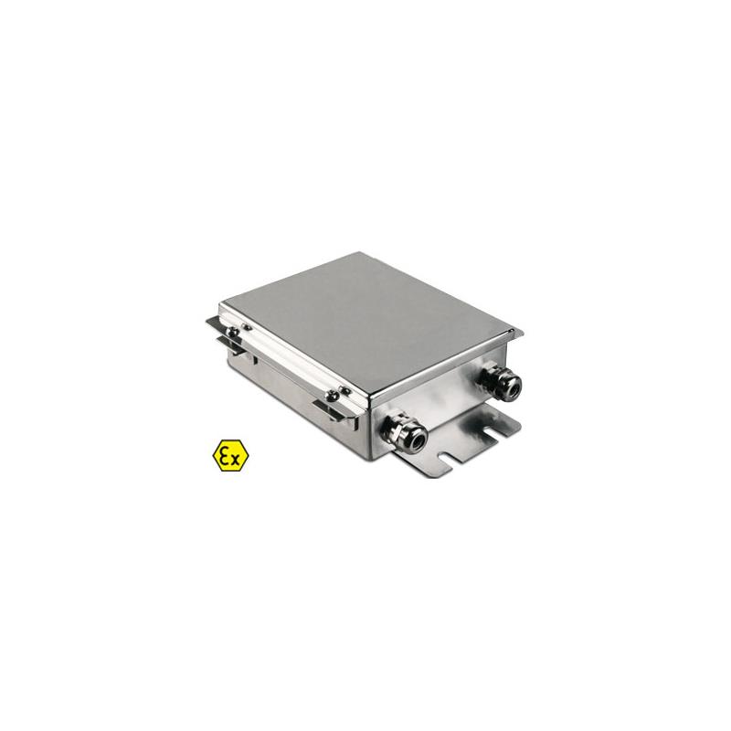 Junction and equalisation box IP67 for 2pcs load cells, stainless steel
