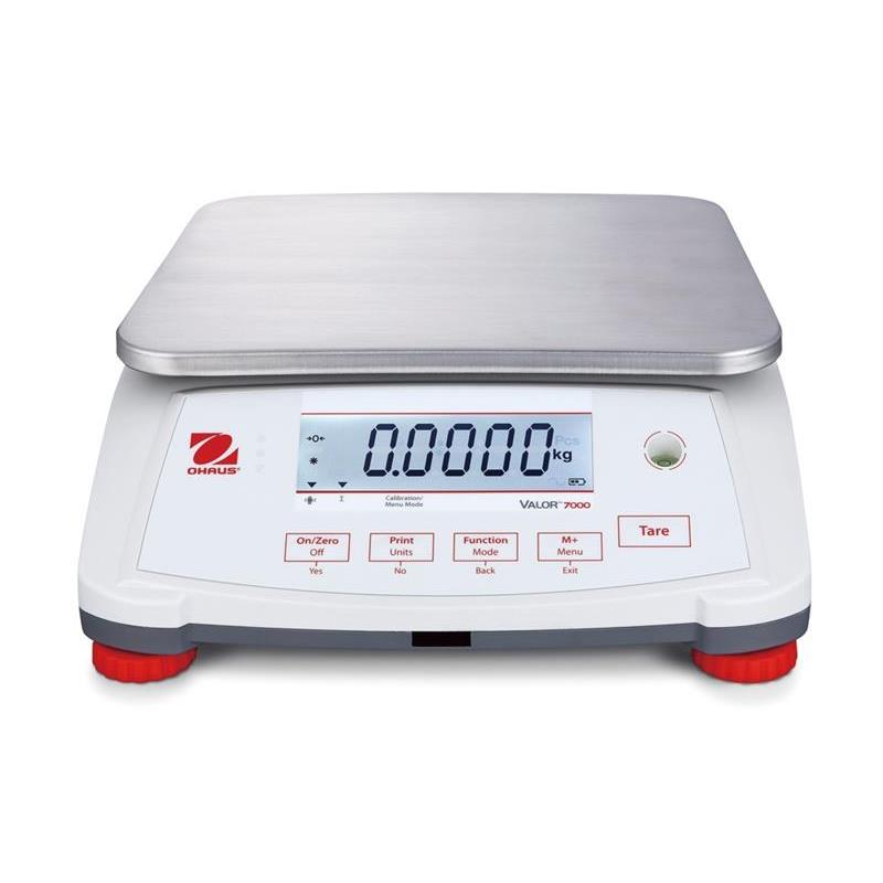 Bench scale 1,5kg/0,5g, Ohaus Valor 7000, dual display, Verification included.