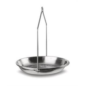 Tare pan, stainless steel for hanging scales up to 35 kg