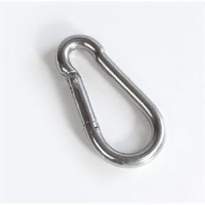 Snap link (stainless steel) with safety catch