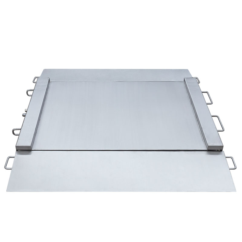 Ramp stainless steel platform 600kg. IP68. 840x860x76 mm.