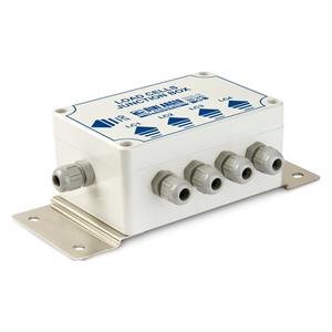 Junction and equalisation box IP67 for 4pcs load cells, ABS plast