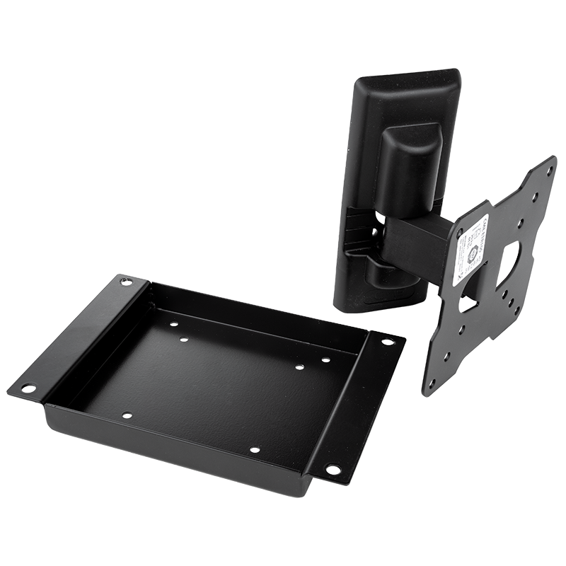 Wall support bracket, adjustable and inclinable. Painted steel housing