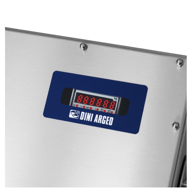 Weighing indicator with 10.1" touch screen. Stainless steel, IP67.