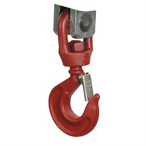 Swivelling bottom hook with safety lock 11 t