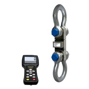 Dynamometer 30t/10kg with wireless hand held display and 2pcs shackles (separate package).