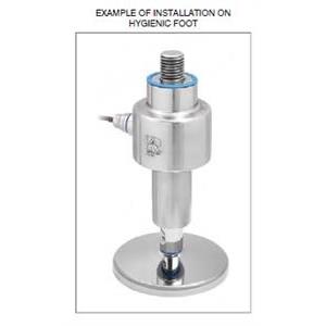 Hygienic compression load cell, M12, 2000 kg
