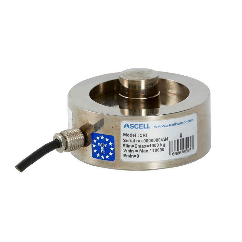 Load cell 1 tonne. Compression. Stainless steel. OIML C3. IP68