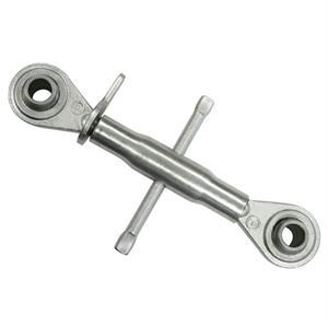 Galvanized stay rod with ball-and-socket joints. 1pcs, Max 100 kN.