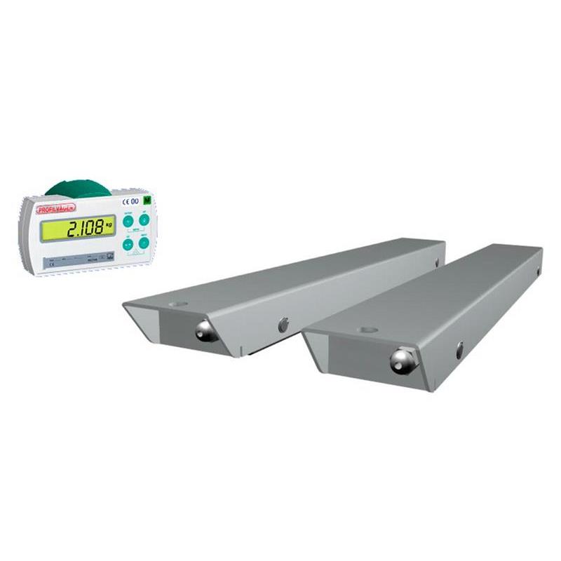 Weigh beam scale stainless steel 1000kg/0,5kg, 1045x92x52 mm.