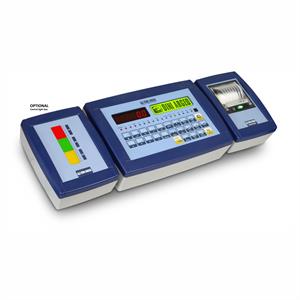 Indicator with printer, LED display and graphic LCD display.