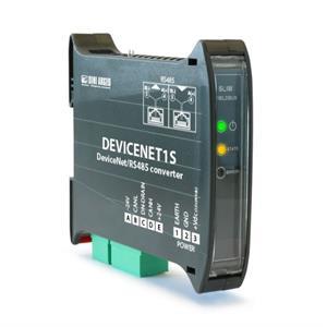 RS485 to DeviceNET interface, for DIN rail mounting.