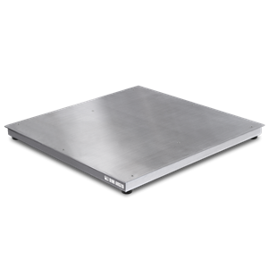 Floor scale platform completely in stainless AISI 304 IP67, 1000x1250x90, 600kg/0,1kg