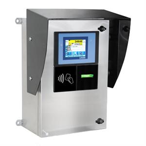 Self-service system with RFID reader for weighbridge management