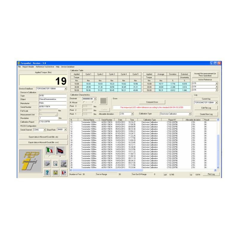TORQUEKAL software for PC