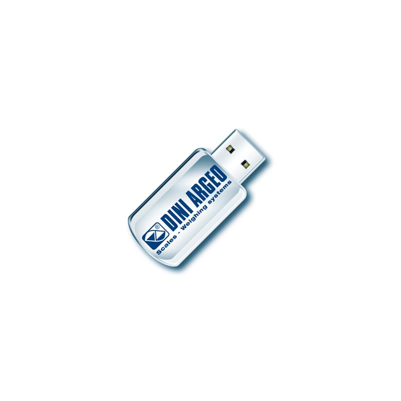 Set of 5 USB keys for recording the weighs