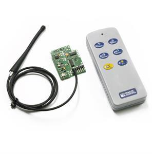 Radio frequency remote control and receiver. 433MHz, with 6 key.