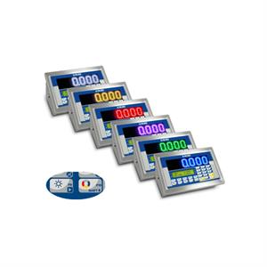 Weighing indicator stainless IP68, Multi color LED 40mm,4 channels.