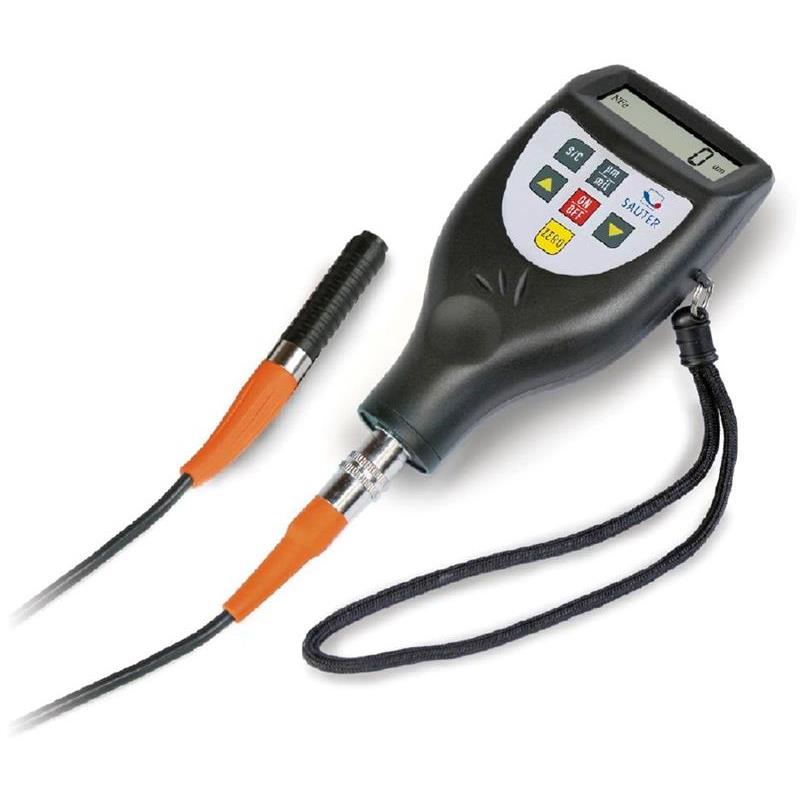 Digital coating thickness gauge on steel, iron,insulating coatings on non-magnetic metals. Sauter TE